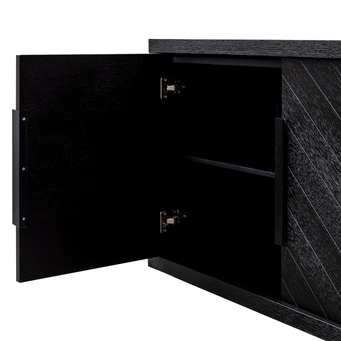 CDT2908-VA 2m Buffet Unit - Textured Espresso Black