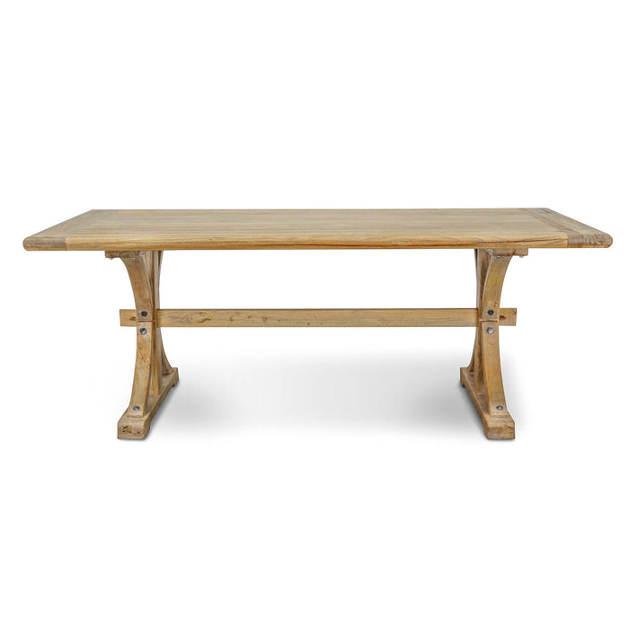 CDT520 Reclaimed Elm Wood Dining Table 2m - Natural