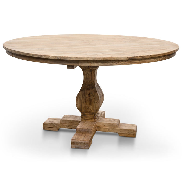 CDT2759 Round Dining Table 140cm - Rustic Natural