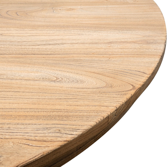 CDT2759 Round Dining Table 140cm - Rustic Natural