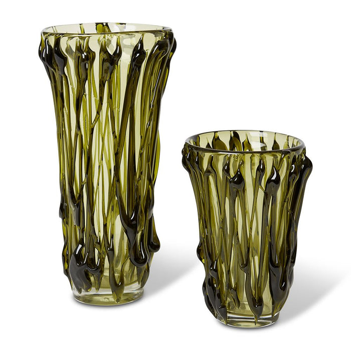 Yafeu Vase - Green, 24cm (H)