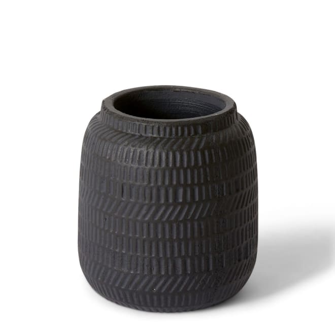 Terrell Pot - Black, 16cm (H)