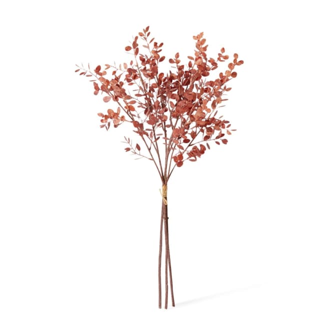 Eucalyptus Decor Bundle Pack Of 12 - Dusty Red, 72cm (H)