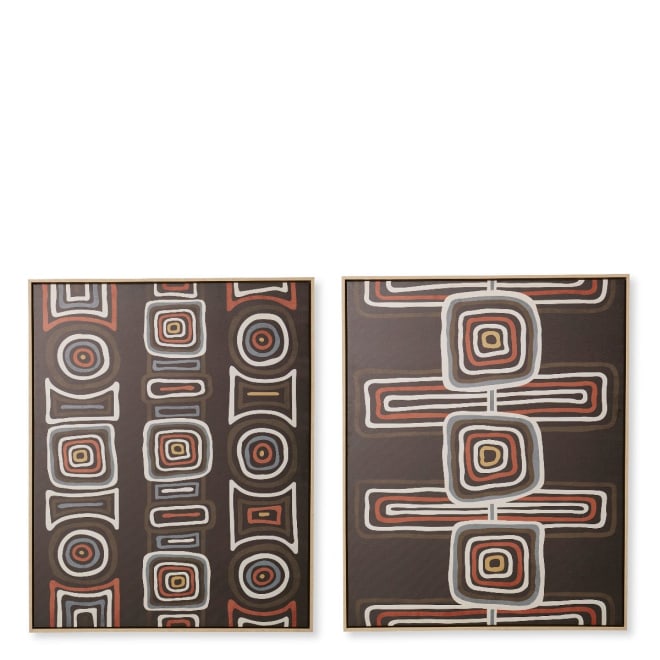 Jaigo Canvas Wall Art 2 Assorted - Multi, 100cm (H)
