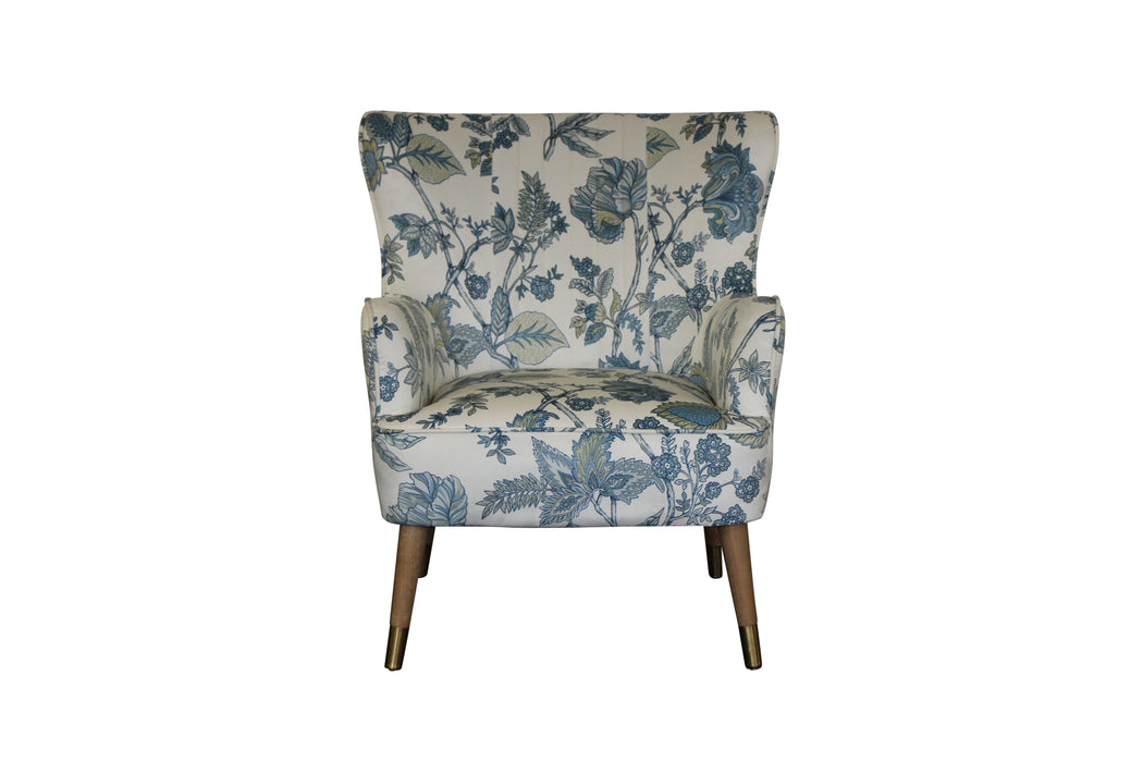 East Hampton Chair Cirencester Floral Velvet