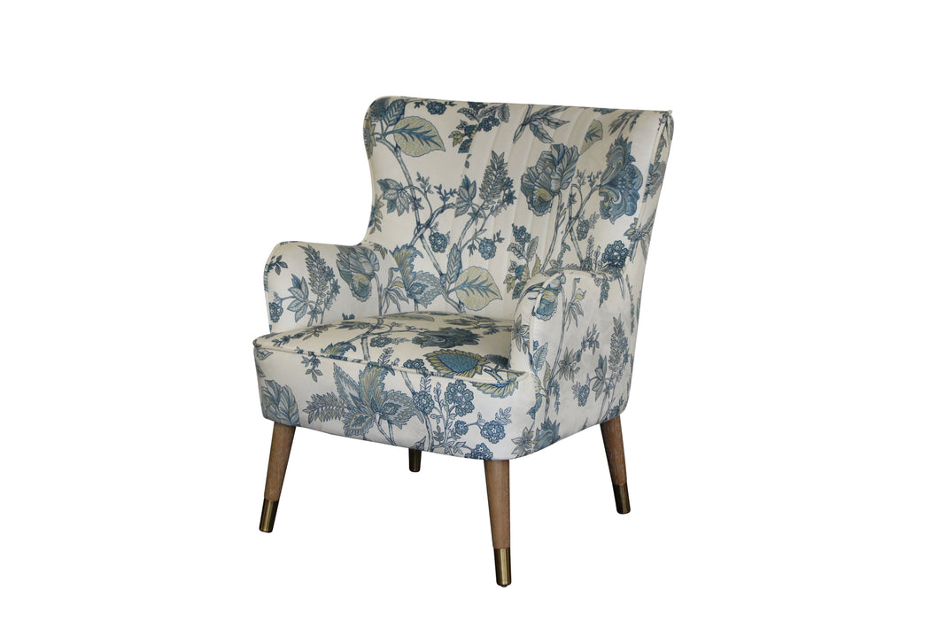 East Hampton Chair Cirencester Floral Velvet