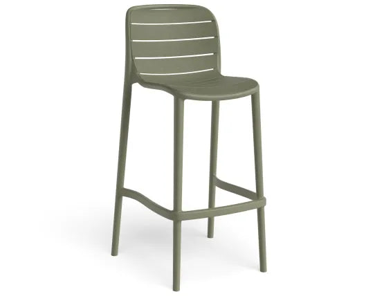 Element Bar Stool - Outdoor - Green, Wood, 103cm H