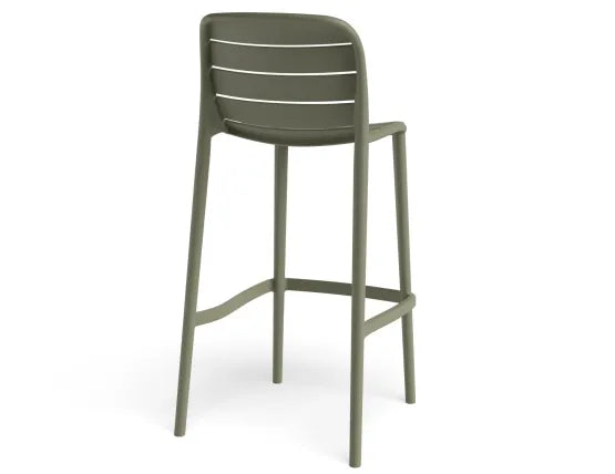 Element Bar Stool - Outdoor - Green, Wood, 103cm H