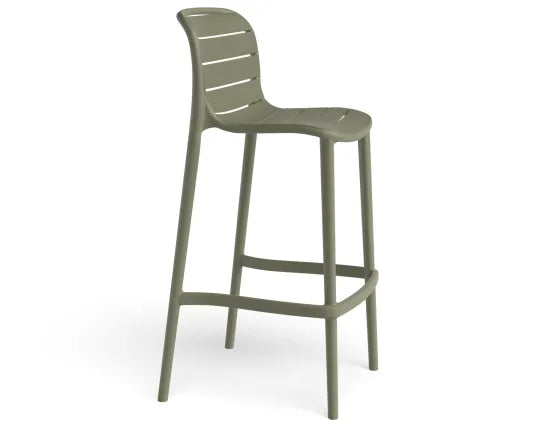 Element Bar Stool - Outdoor - Green, Wood, 103cm H