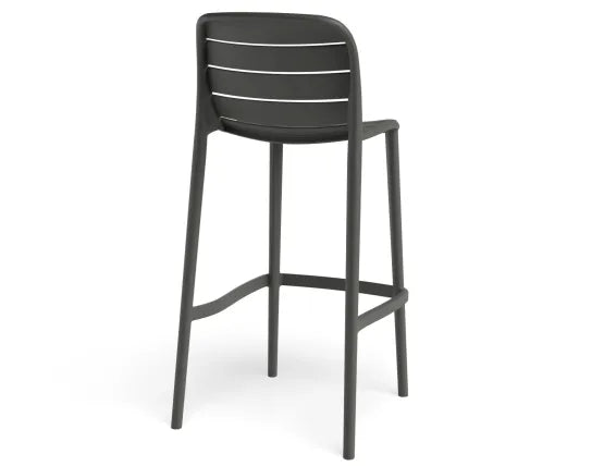 Element Bar Stool - Outdoor - Charcoal, Wood, 103cm H
