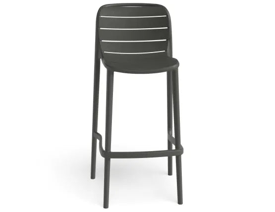 Element Bar Stool - Outdoor - Charcoal, Wood, 103cm H