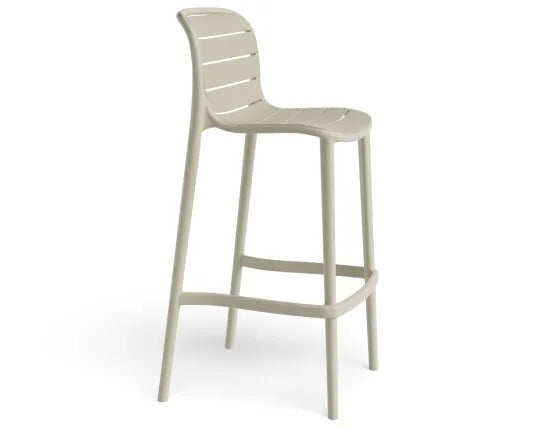 Element Bar Stool - Outdoor - Latte, Wood, 103cm H