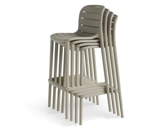 Element Bar Stool - Outdoor - Latte, Wood, 103cm H
