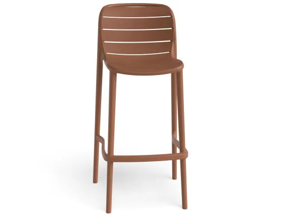 Element Bar Stool - Outdoor - Terracotta, Wood, 103cm H