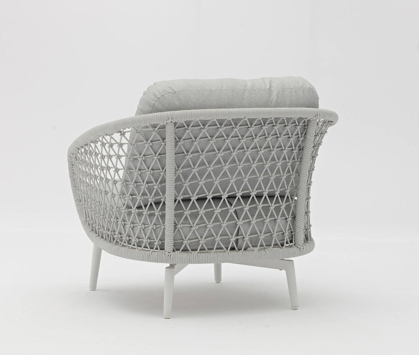 Verona Outdoor Lounge Chair - Light Grey