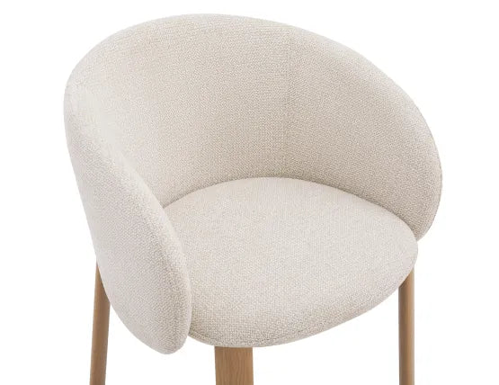 Ellis Dining Chair - Oak - Grey