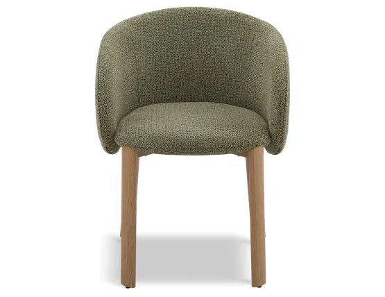 Ellis Dining Chair - Oak - Green