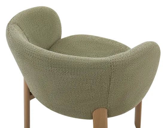 Ellis Dining Chair - Oak - Green