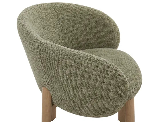 Ellis Dining Chair - Oak - Green