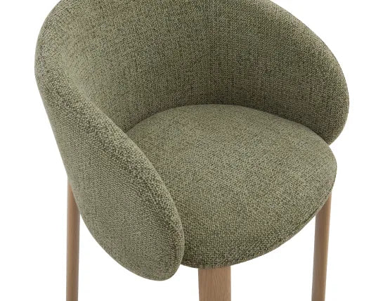 Ellis Dining Chair - Oak - Green