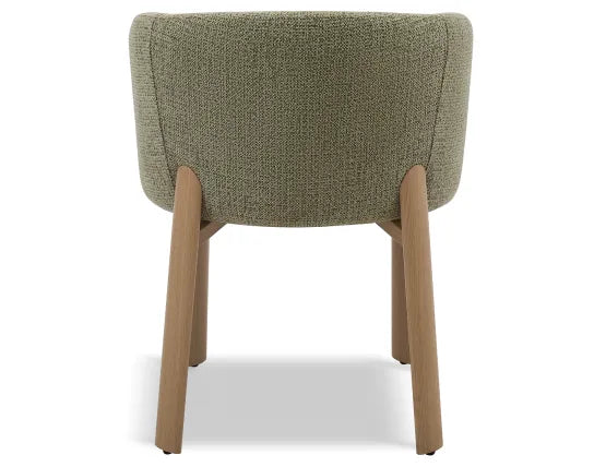 Ellis Dining Chair - Oak - Green