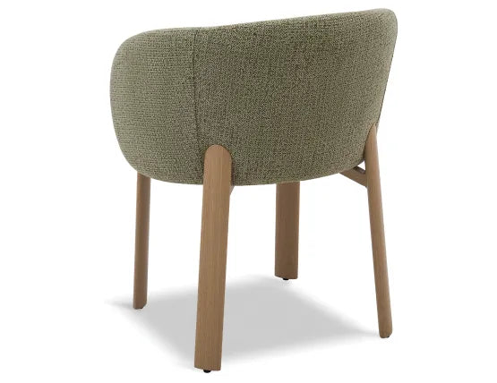Ellis Dining Chair - Oak - Green