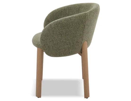 Ellis Dining Chair - Oak - Green