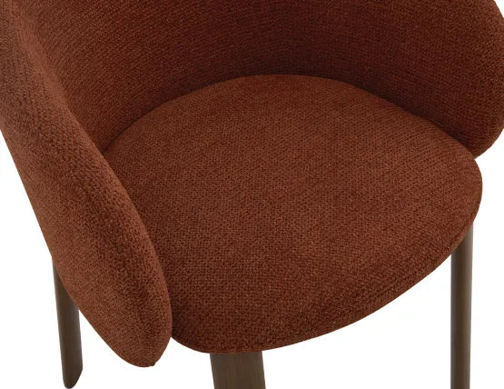 Ellis Dining Chair - Walnut - Terracotta