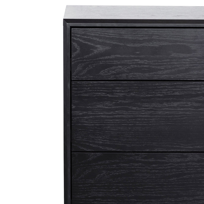 Calibre Furniture Eloise 3 Drawers Dresser Unit - Black Oak