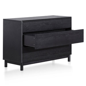 Modern Concepts Eloise 3 Drawers Dresser Unit - Black Oak