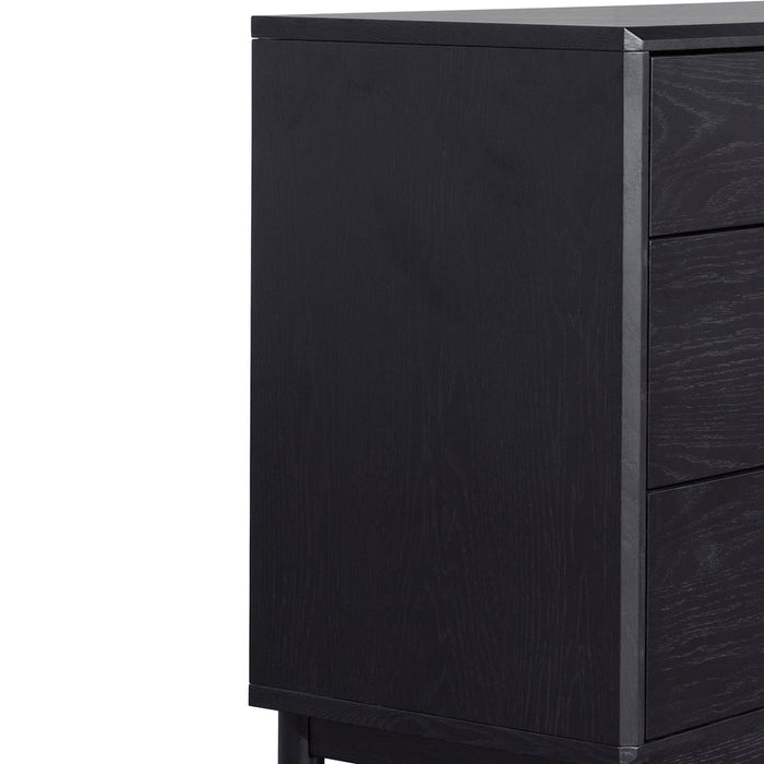 Calibre Furniture Eloise 3 Drawers Dresser Unit - Black Oak