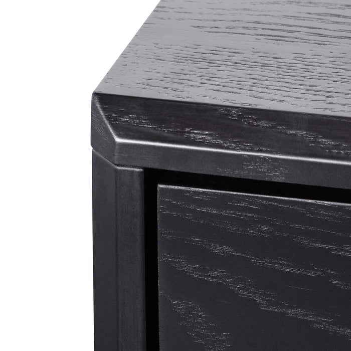 Calibre Furniture Eloise 3 Drawers Dresser Unit - Black Oak