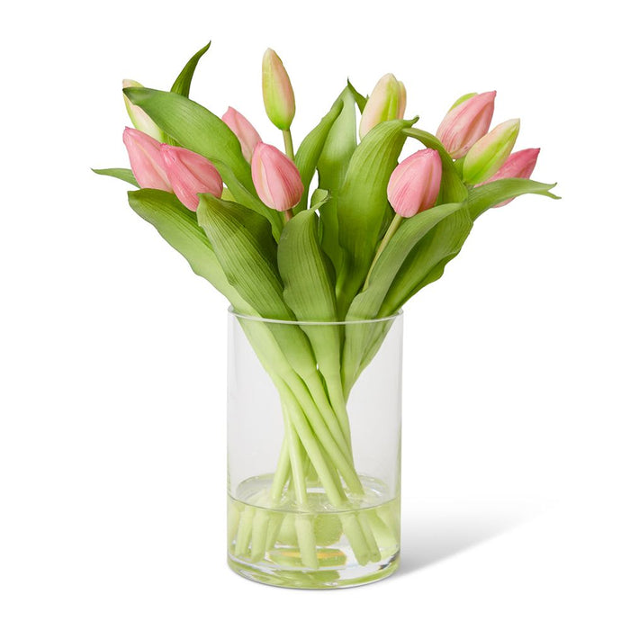 Tulip Bud Pink - Pink/Clear, 31cm (H)