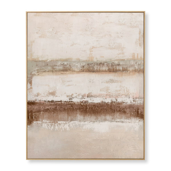 Subtle Shift Hand Painted Wal - Beige, 150cm (H)