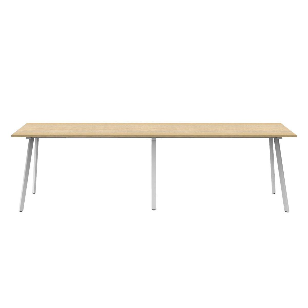 Eternity High Bar Table - 3600mm W x 750mm D x 1050mm H - Natural Oak