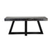 Cafe Lighting and Living Ebony Marble Console Table - Black