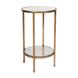 Cafe Lighting and Living Cocktail Mirrored Petite Side Table