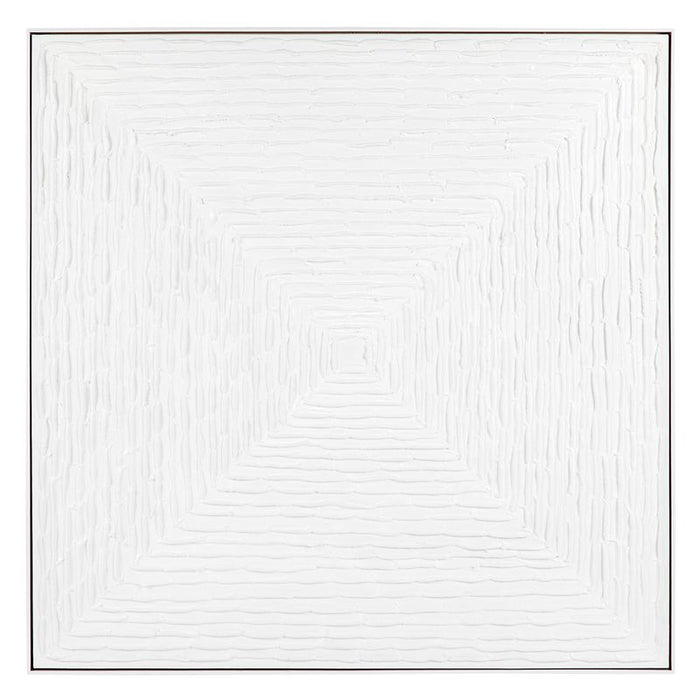 White Vortex Oil On Canvas Painting