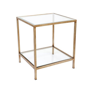 Cafe Lighting and Living Cocktail Glass Square Side Table