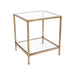 Cafe Lighting and Living Cocktail Glass Square Side Table