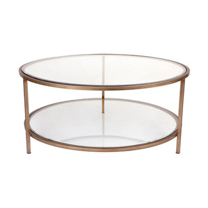 Cafe Lighting and Living Cocktail Glass Round Coffee Table