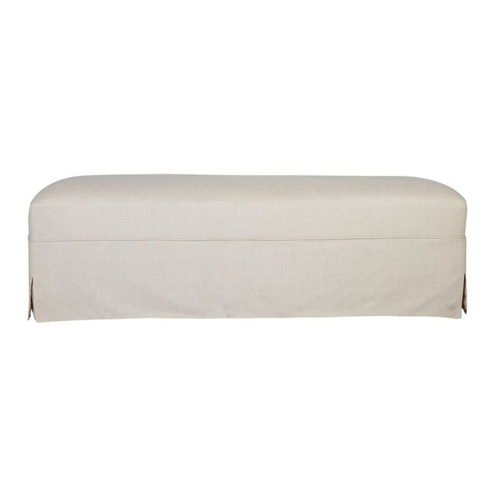 Cafe Lighting and Living Brighton Slip Cover Bench Ottoman