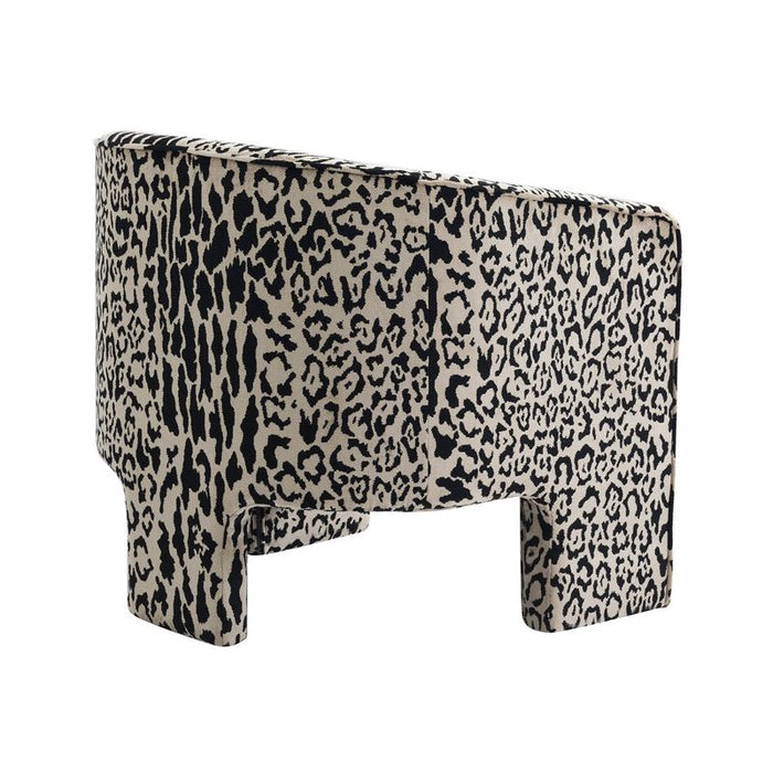 Kylie Arm Chair - Leopard Chenille, Velvet