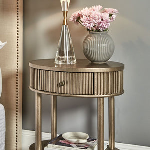 Cafe Lighting and Living Arielle Oval Bedside Table