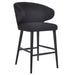 Cafe Lighting and Living Harlow Black Kitchen Stool