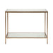 Cafe Lighting and Living Cocktail Mirrored Console Table - Small Antique Gold