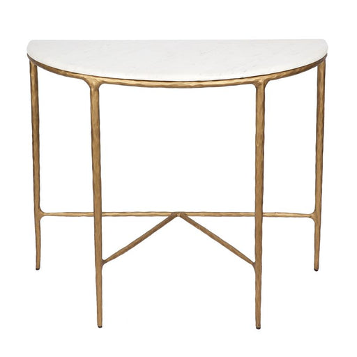 Cafe Lighting and Living Heston Marble Demilune Table