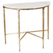 Cafe Lighting and Living Heston Marble Demilune Table