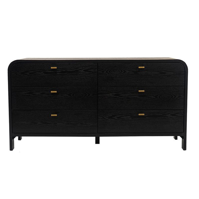 Chisholm Oak 6 Drawer Chest