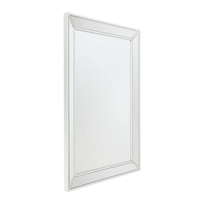 Zeta Wall Mirror - Medium White